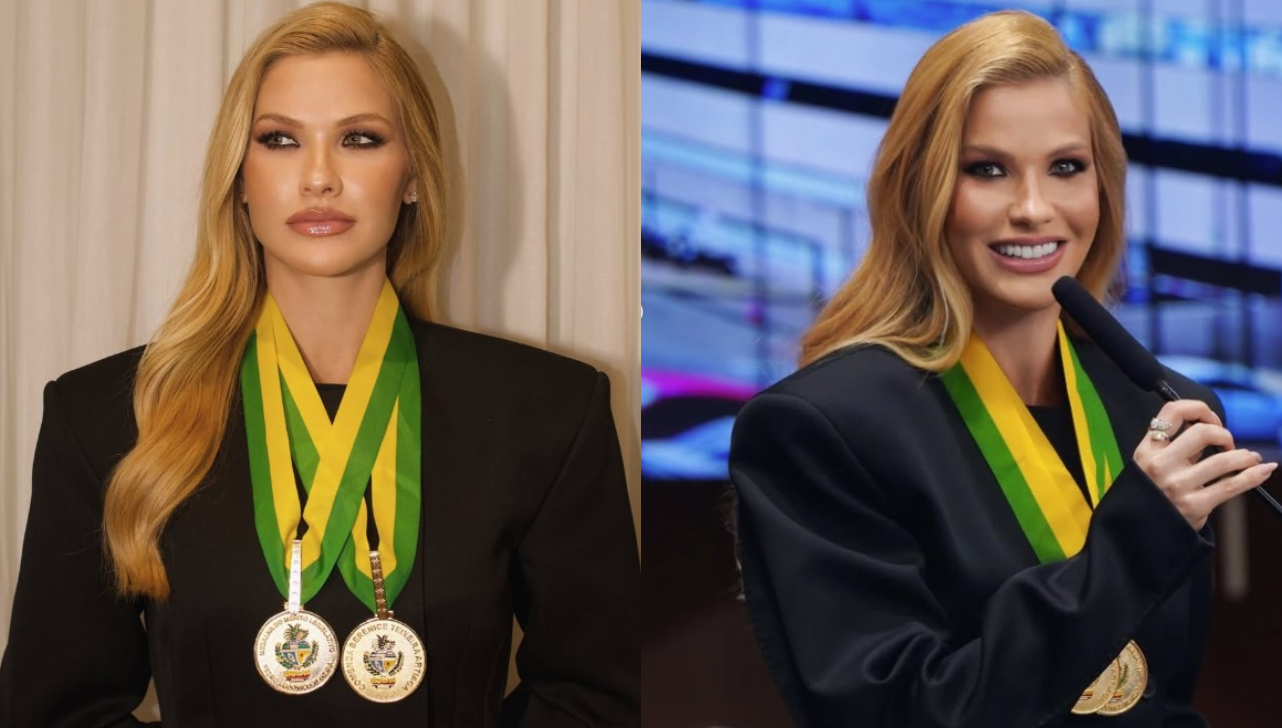 Andressa Suita recebe Medalha de Mérito e Comenda em Goiás